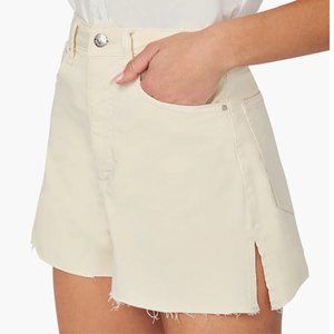WeWoreWhat High Rise Stretch Twill Denim Boyfriend Shorts, 25